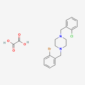molecular formula C20H22BrClN2O4 B5232506 1-(2-bromobenzyl)-4-(2-chlorobenzyl)piperazine oxalate 