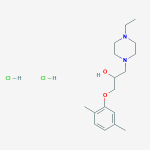 molecular formula C17H30Cl2N2O2 B5232543 1-(2,5-dimethylphenoxy)-3-(4-ethyl-1-piperazinyl)-2-propanol dihydrochloride 