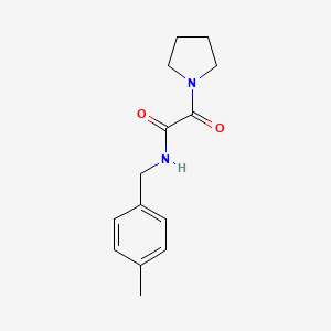 molecular formula C14H18N2O2 B5232576 N-(4-methylbenzyl)-2-oxo-2-(1-pyrrolidinyl)acetamide 