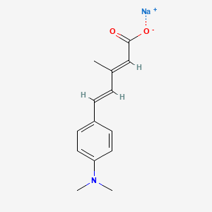 sodium 5-[4-(dimethylamino)phenyl]-3-methyl-2,4-pentadienoate