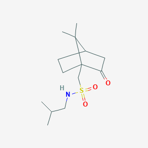 molecular formula C14H25NO3S B5232658 1-(7,7-dimethyl-2-oxobicyclo[2.2.1]hept-1-yl)-N-isobutylmethanesulfonamide 