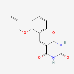 molecular formula C14H12N2O4 B5232666 5-[2-(allyloxy)benzylidene]-2,4,6(1H,3H,5H)-pyrimidinetrione 
