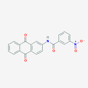molecular formula C21H12N2O5 B5232685 N-(9,10-dioxo-9,10-dihydro-2-anthracenyl)-3-nitrobenzamide 