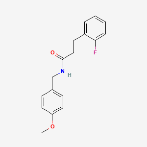 3-(2-fluorophenyl)-N-(4-methoxybenzyl)propanamide