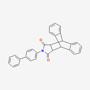 molecular formula C30H21NO2 B5232779 17-(4-biphenylyl)-17-azapentacyclo[6.6.5.0~2,7~.0~9,14~.0~15,19~]nonadeca-2,4,6,9,11,13-hexaene-16,18-dione 