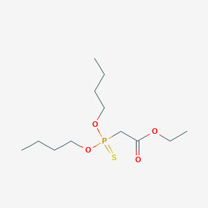 molecular formula C12H25O4PS B5232859 ethyl (dibutoxyphosphorothioyl)acetate 