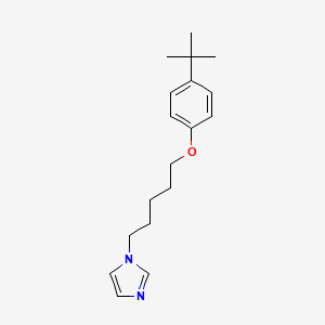 molecular formula C18H26N2O B5232869 1-[5-(4-tert-butylphenoxy)pentyl]-1H-imidazole CAS No. 5359-39-7