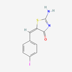 molecular formula C10H7IN2OS B5232872 2-imino-5-(4-iodobenzylidene)-1,3-thiazolidin-4-one 