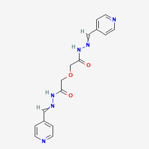 molecular formula C16H16N6O3 B5232881 2,2'-oxybis[N'-(4-pyridinylmethylene)acetohydrazide] 