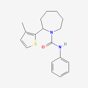 2-(3-methyl-2-thienyl)-N-phenyl-1-azepanecarboxamide
