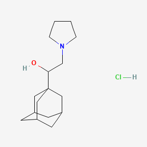molecular formula C16H28ClNO B5232892 1-(1-adamantyl)-2-(1-pyrrolidinyl)ethanol hydrochloride 