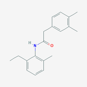 molecular formula C19H23NO B5232898 2-(3,4-dimethylphenyl)-N-(2-ethyl-6-methylphenyl)acetamide 