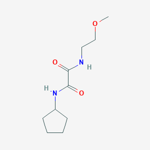 molecular formula C10H18N2O3 B5232928 N-cyclopentyl-N'-(2-methoxyethyl)ethanediamide 