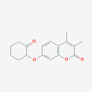 3,4-dimethyl-7-[(2-oxocyclohexyl)oxy]-2H-chromen-2-one