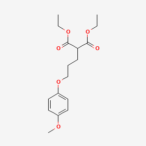 molecular formula C17H24O6 B5233064 diethyl [3-(4-methoxyphenoxy)propyl]malonate 