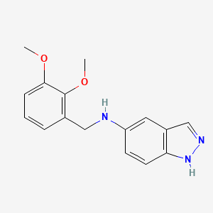 molecular formula C16H17N3O2 B5233140 N-(2,3-dimethoxybenzyl)-1H-indazol-5-amine 