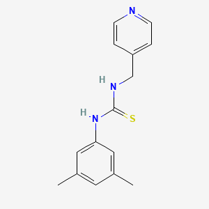 molecular formula C15H17N3S B5233141 N-(3,5-dimethylphenyl)-N'-(4-pyridinylmethyl)thiourea 