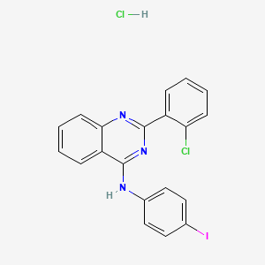 2-(2-chlorophenyl)-N-(4-iodophenyl)-4-quinazolinamine hydrochloride