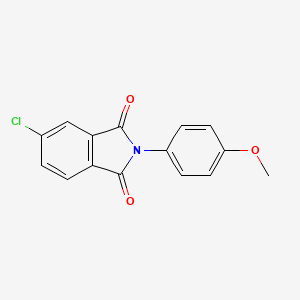 molecular formula C15H10ClNO3 B5233205 5-chloro-2-(4-methoxyphenyl)-1H-isoindole-1,3(2H)-dione 