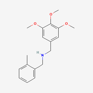 molecular formula C18H23NO3 B5233234 (2-methylbenzyl)(3,4,5-trimethoxybenzyl)amine 