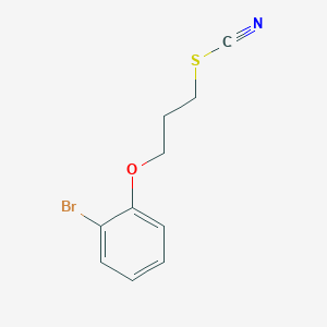 molecular formula C10H10BrNOS B5233277 3-(2-bromophenoxy)propyl thiocyanate 