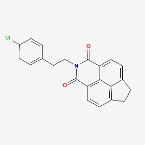 molecular formula C22H16ClNO2 B5233289 2-[2-(4-chlorophenyl)ethyl]-6,7-dihydro-1H-indeno[6,7,1-def]isoquinoline-1,3(2H)-dione CAS No. 6056-77-5