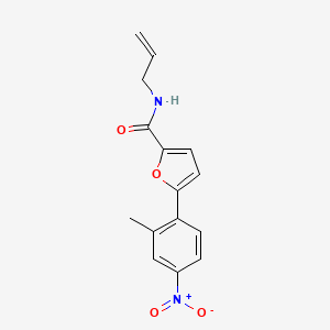 molecular formula C15H14N2O4 B5233309 N-allyl-5-(2-methyl-4-nitrophenyl)-2-furamide 