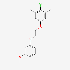 molecular formula C17H19ClO3 B5233395 2-chloro-5-[2-(3-methoxyphenoxy)ethoxy]-1,3-dimethylbenzene 