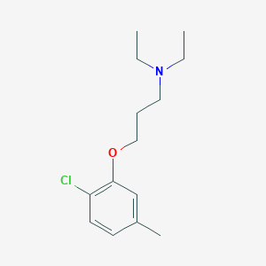 molecular formula C14H22ClNO B5233413 3-(2-chloro-5-methylphenoxy)-N,N-diethyl-1-propanamine 