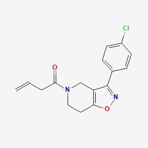 molecular formula C16H15ClN2O2 B5233421 5-(3-butenoyl)-3-(4-chlorophenyl)-4,5,6,7-tetrahydroisoxazolo[4,5-c]pyridine 