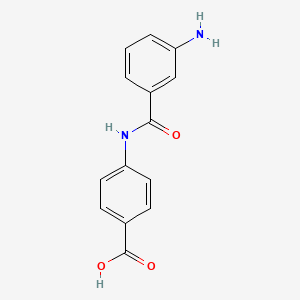 molecular formula C14H12N2O3 B5233505 4-[(3-aminobenzoyl)amino]benzoic acid 