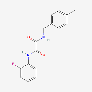 molecular formula C16H15FN2O2 B5233706 N-(2-fluorophenyl)-N'-(4-methylbenzyl)ethanediamide 