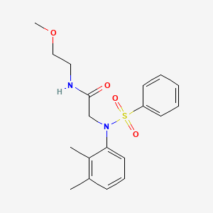 N~2~-(2,3-dimethylphenyl)-N~1~-(2-methoxyethyl)-N~2~-(phenylsulfonyl)glycinamide