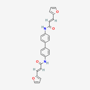 molecular formula C26H20N2O4 B5233809 N,N'-4,4'-biphenyldiylbis[3-(2-furyl)acrylamide] 
