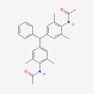 molecular formula C27H30N2O2 B5233833 N,N'-[(phenylmethylene)bis(2,6-dimethyl-4,1-phenylene)]diacetamide 