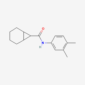molecular formula C16H21NO B5233837 N-(3,4-dimethylphenyl)bicyclo[4.1.0]heptane-7-carboxamide 