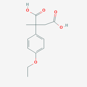 molecular formula C13H16O5 B5233849 2-(4-ethoxyphenyl)-2-methylsuccinic acid CAS No. 62582-17-6