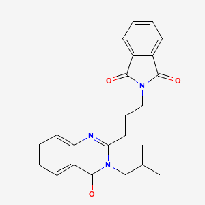 molecular formula C23H23N3O3 B5233891 2-[3-(3-isobutyl-4-oxo-3,4-dihydro-2-quinazolinyl)propyl]-1H-isoindole-1,3(2H)-dione 