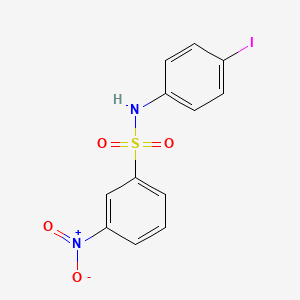 molecular formula C12H9IN2O4S B5233931 N-(4-iodophenyl)-3-nitrobenzenesulfonamide 