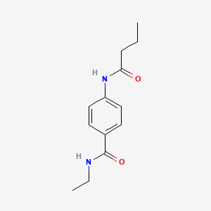 molecular formula C13H18N2O2 B5233957 4-(butyrylamino)-N-ethylbenzamide 