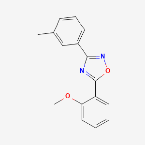 molecular formula C16H14N2O2 B5234009 5-(2-methoxyphenyl)-3-(3-methylphenyl)-1,2,4-oxadiazole 