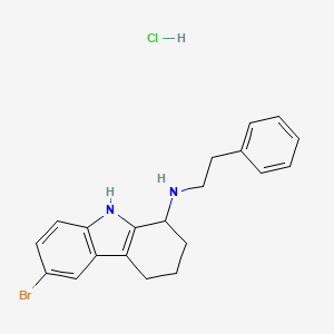 molecular formula C20H22BrClN2 B5234015 6-bromo-N-(2-phenylethyl)-2,3,4,9-tetrahydro-1H-carbazol-1-amine hydrochloride 