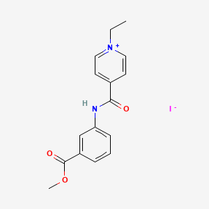 1-ethyl-4-({[3-(methoxycarbonyl)phenyl]amino}carbonyl)pyridinium iodide