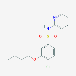 molecular formula C15H17ClN2O3S B5234117 3-butoxy-4-chloro-N-2-pyridinylbenzenesulfonamide 