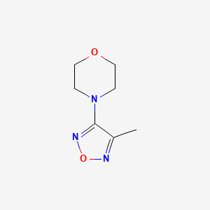 molecular formula C7H11N3O2 B5234155 4-(4-methyl-1,2,5-oxadiazol-3-yl)morpholine CAS No. 192518-11-9