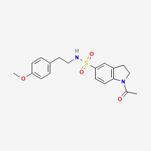 molecular formula C19H22N2O4S B5234166 1-acetyl-N-[2-(4-methoxyphenyl)ethyl]-5-indolinesulfonamide 
