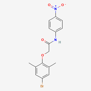 molecular formula C16H15BrN2O4 B5234197 2-(4-bromo-2,6-dimethylphenoxy)-N-(4-nitrophenyl)acetamide 