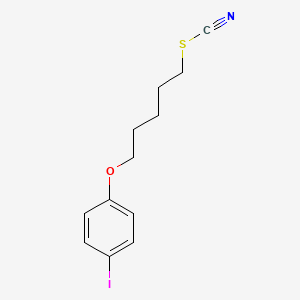 molecular formula C12H14INOS B5234218 5-(4-iodophenoxy)pentyl thiocyanate 