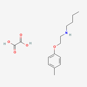 molecular formula C15H23NO5 B5234337 N-[2-(4-methylphenoxy)ethyl]-1-butanamine oxalate 