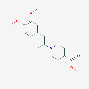 molecular formula C19H29NO4 B5234346 ethyl 1-[2-(3,4-dimethoxyphenyl)-1-methylethyl]-4-piperidinecarboxylate 